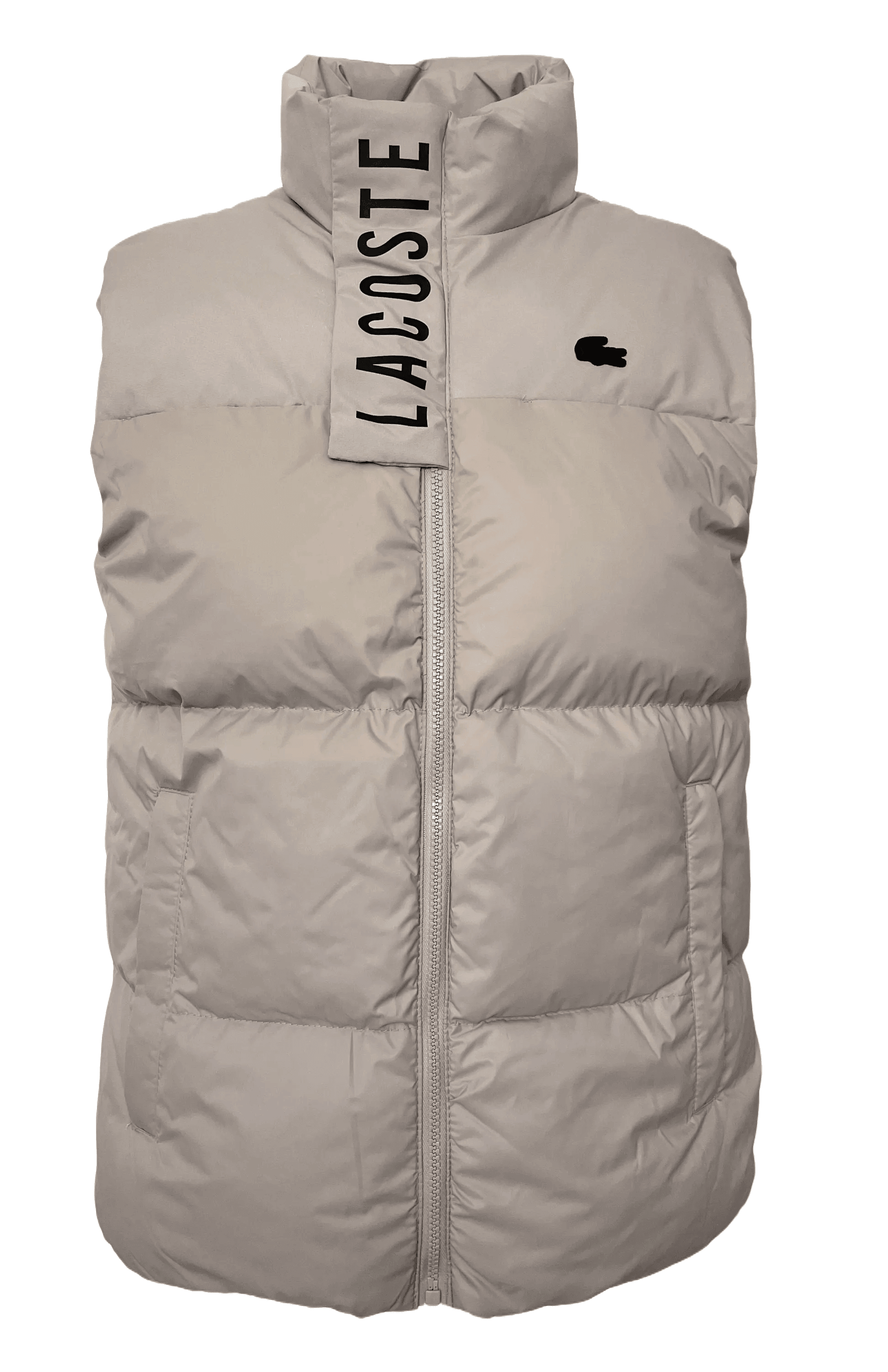 Lacoste Men Body Warmer Vest In Beige